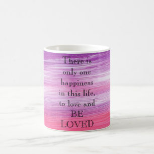 Taza De Café Sorprendente pintura rosa con amor una cita