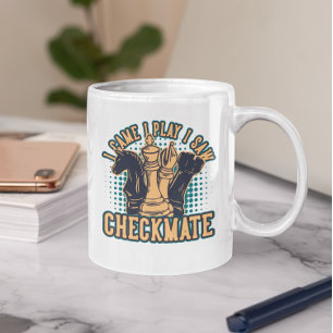 Taza De Café Sorprendentes piezas de ajedrez de jaque mate