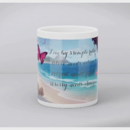 Taza De Café “Sorpréndete con la Serenidad del Verano” o “r