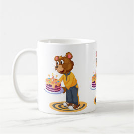 Taza De Café Sorpresa del Oso de Cumpleaños