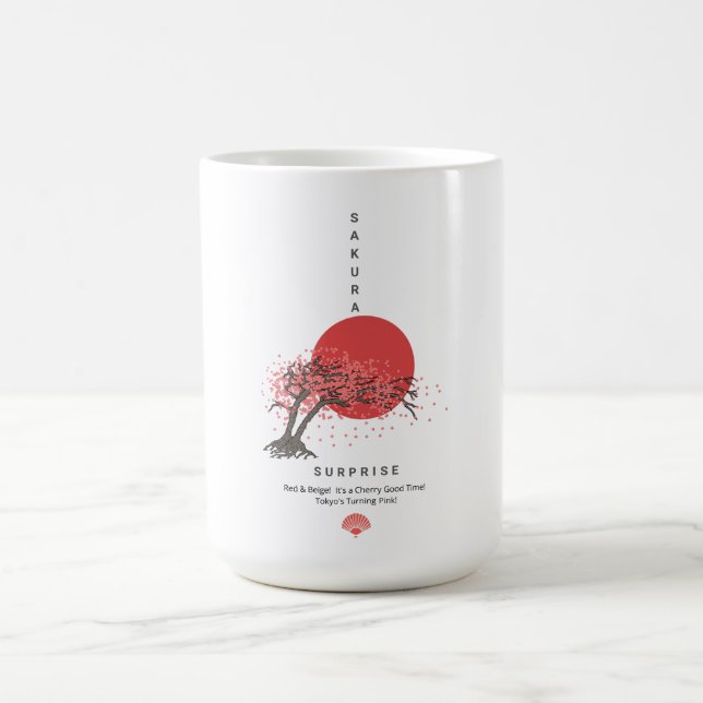 Taza De Café Sorpresa Sakura: ¡Tokio se vuelve rosado! (Centro)