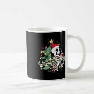 Taza De Café Sorta Merry Sorta Scary Skeleton Hot Cocoa Christi
