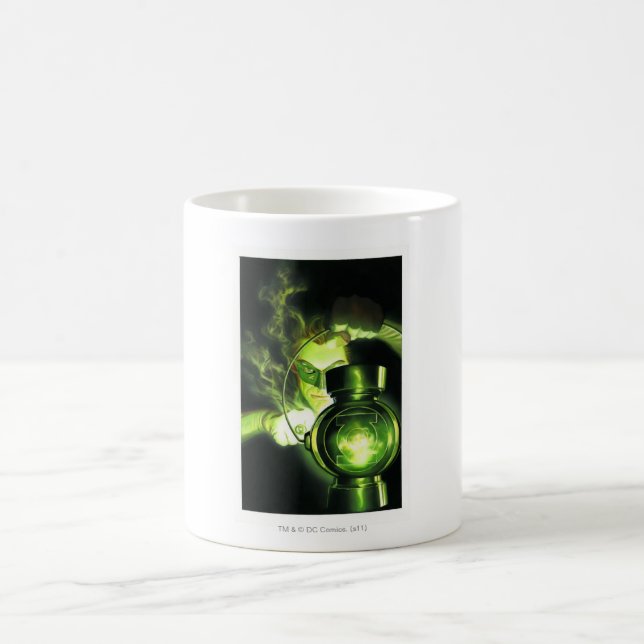 Taza De Café Sostener la Linterna Verde (Centro)
