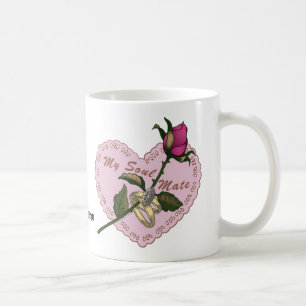 Taza De Café Soul Mate rosa boda mug