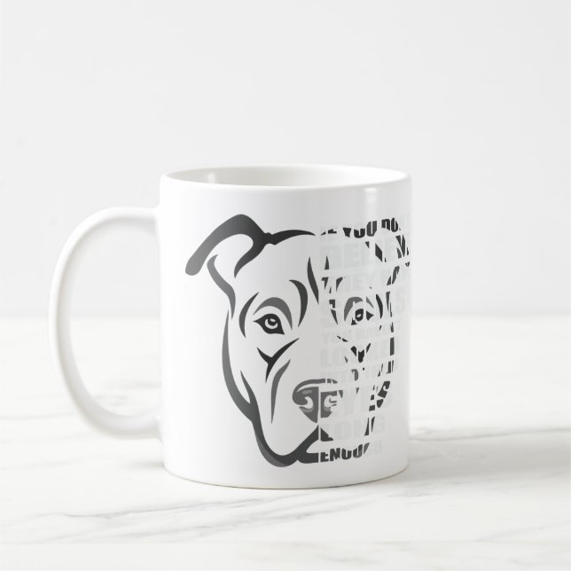 Taza De Café Soul Pitbull Dog Lover Mug (Izquierda)
