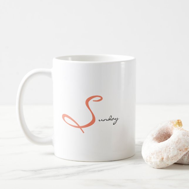 Taza De Café Soulful Sunday Peaceful Morning Routine Tea (Con donut)