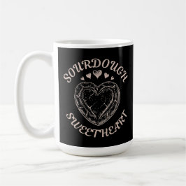 Taza De Café Sourdough Sweetheart Funny Valentine Heart Bread