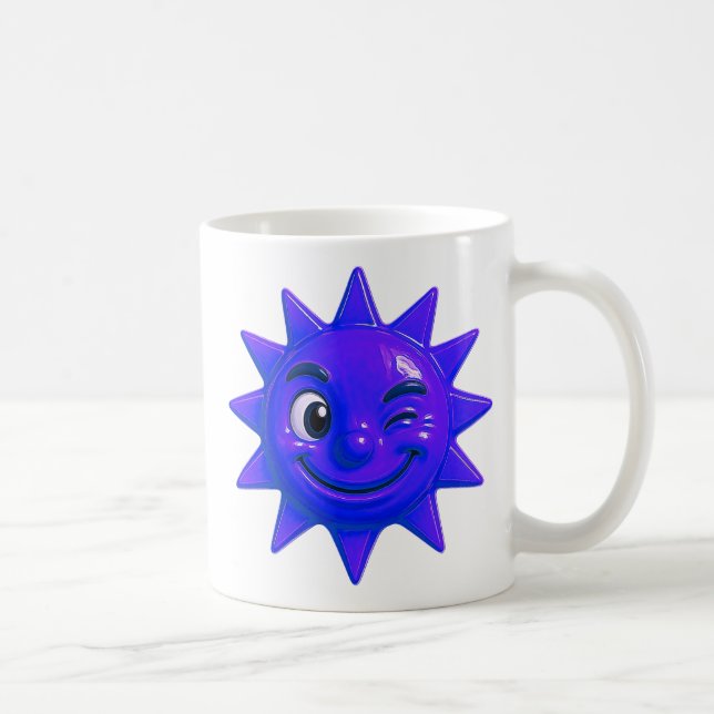 Taza De Café Sourire du soleil bleu (Derecha)