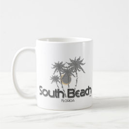 Taza De Café South Beach Miami Gray Palms