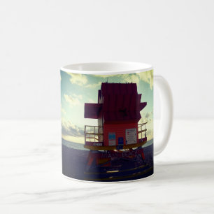 Taza De Café South Beach, Miami Lifeguard Stand (Ocean Rescue)