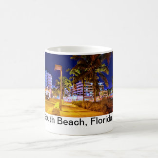 Taza De Café South Beach Mug Neon Night Lights