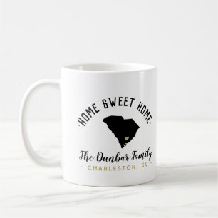 Taza De Café South Carolina Home Sweet Home Family Monogram Mug