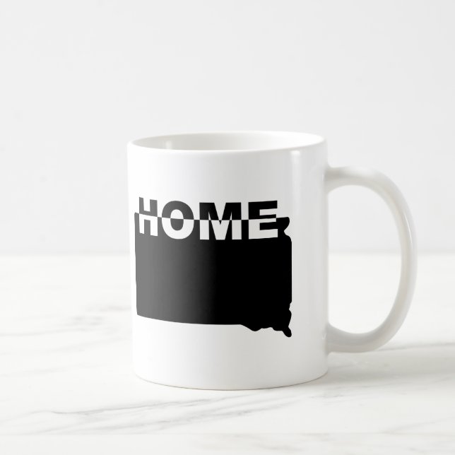 Taza De Café South Dakota Home Away de State Mug Travel Mug (Derecha)