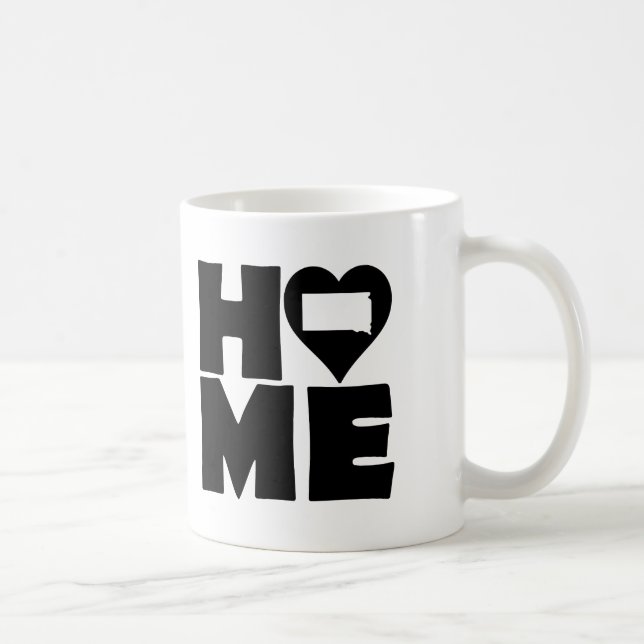 Taza De Café South Dakota Home Heart State Mug o Travel Mug (Derecha)