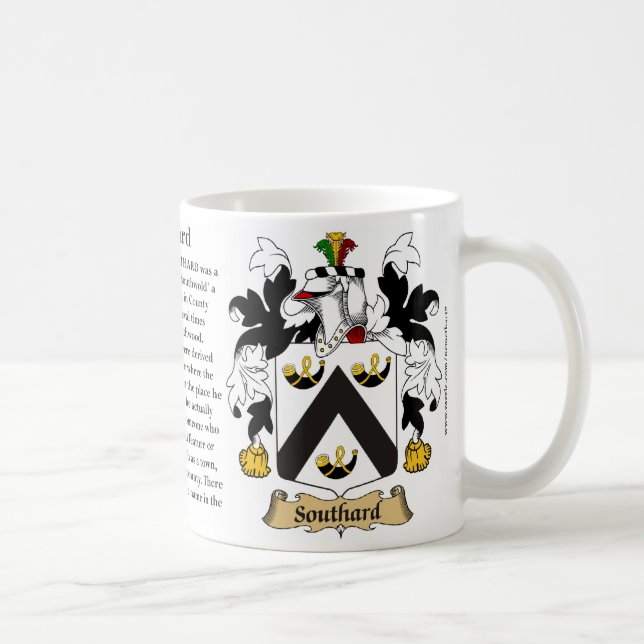 Taza De Café Southard, el origen, el significado y el escudo (Derecha)