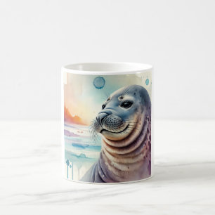 Taza De Café Southern Elephant Seal 300724AREF143 - Watercolor