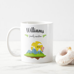 Taza De Café Souvenir de vacaciones de la familia Mountain
