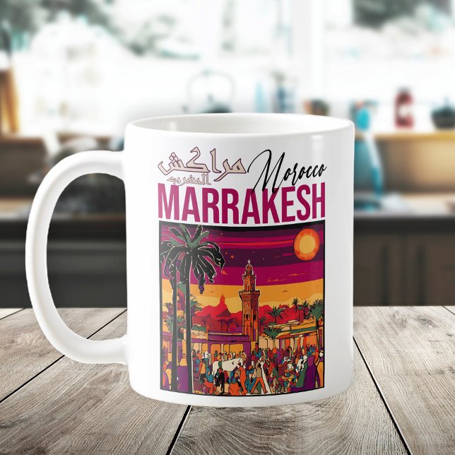 Taza De Café Souvenir de viajes de turismo de Marruecos de Marr (Subido por el creador)