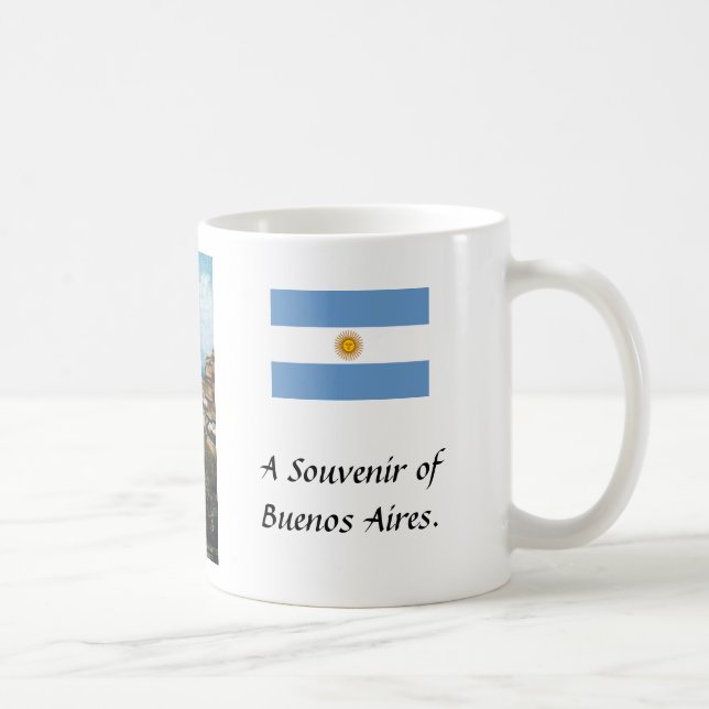 Taza De Café Souvenir Mug - Buenos Aires, Argentina. (Derecha)