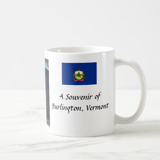 Taza De Café Souvenir Mug, Burlington, Vermont, Estados Unidos (Derecha)