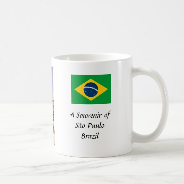 Taza De Café Souvenir Mug - Sao Paulo, Brasil (Derecha)