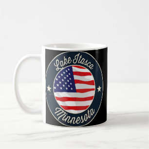 Taza De Café Souvenir Patriótico Minnesota del Lago Itasca