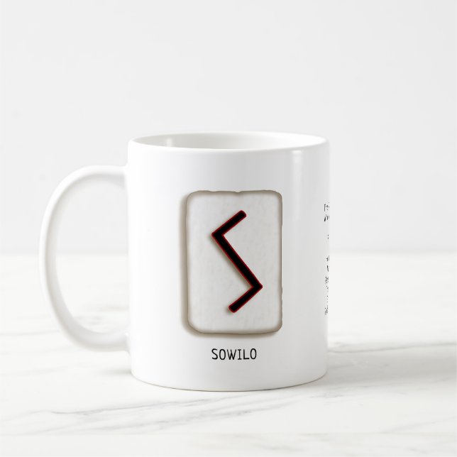 Taza De Café Sowilo RuneStone Mug (Izquierda)