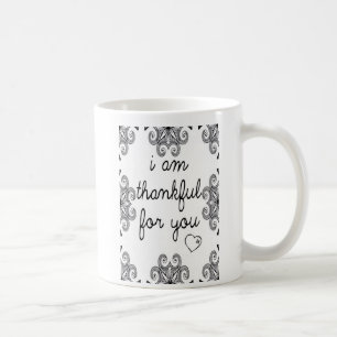 Taza De Café Soy agradecido para usted