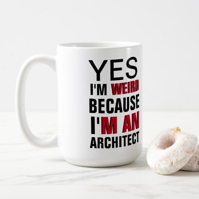 Taza De Café Soy arquitecto (Con donut)
