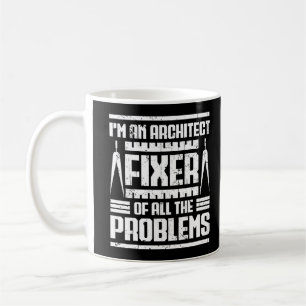 Taza De Café Soy Arquitecto Fijador De Todos Los Problemas Vint