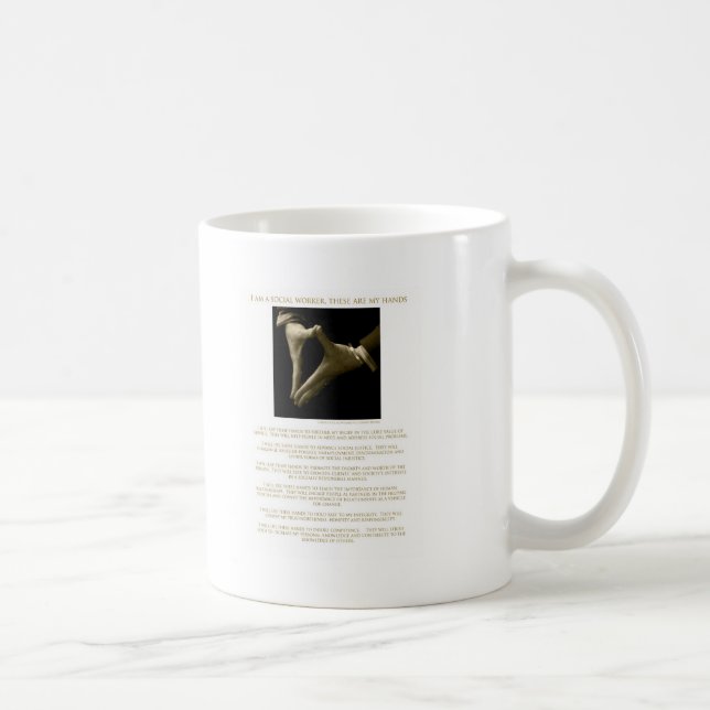 Taza De Café ¡Soy asistente social, éstos soy mis manos! (Derecha)