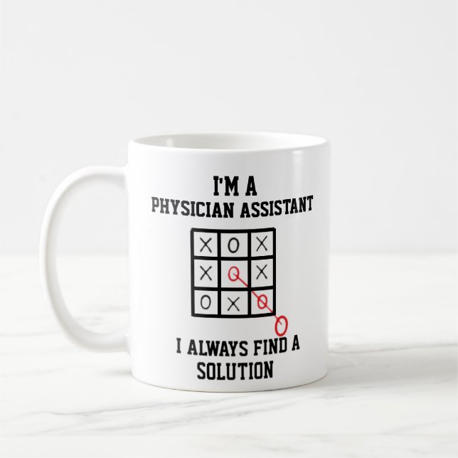 Taza De Café Soy Auxiliar Médico Siempre Encuentro Una Solución (Izquierda)