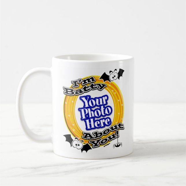 Taza De Café Soy Batty About You Crazy Eyes Photo White (Izquierda)
