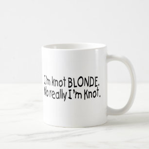 Taza De Café Soy Blonde del nudo que soy realmente nudo