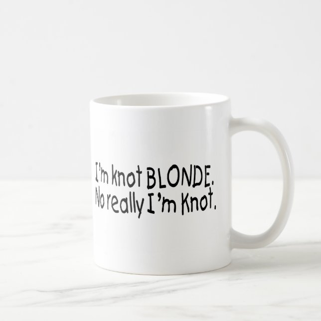 Taza De Café Soy Blonde del nudo que soy realmente nudo (Derecha)