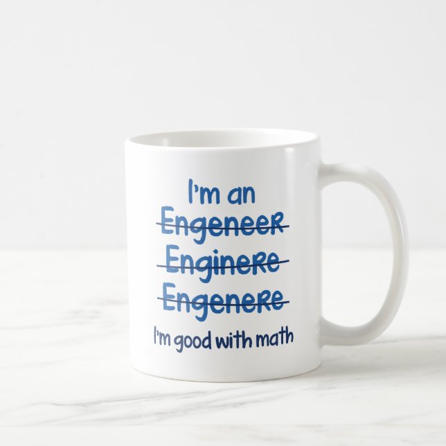 Taza De Café Soy bueno con las matemáticas (Derecha)