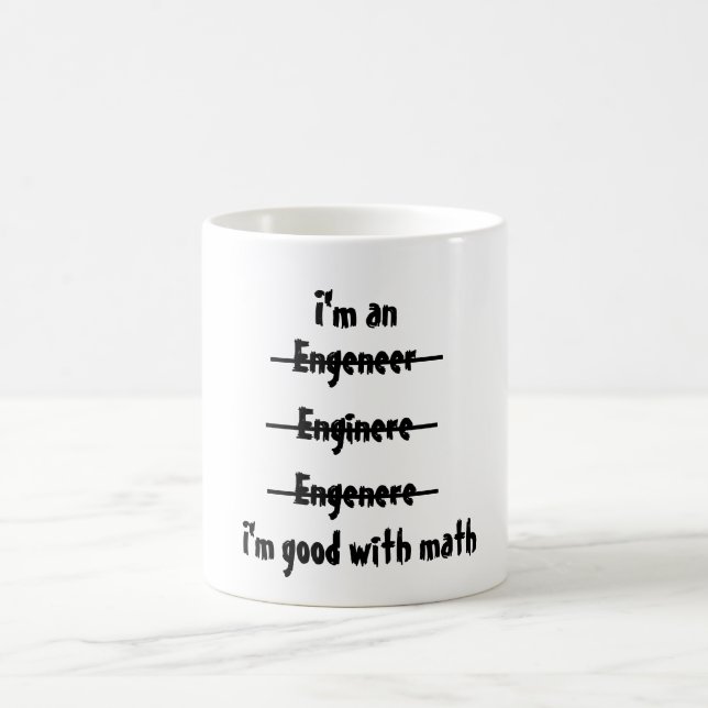 Taza De Café Soy bueno con matemáticas (Centro)