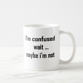 Taza De Café Soy confuso