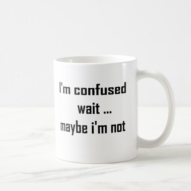 Taza De Café Soy confuso (Derecha)