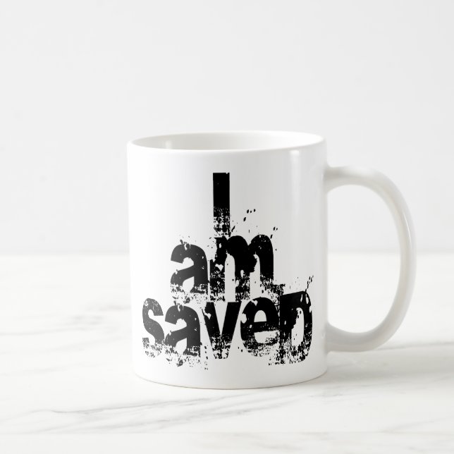 Taza De Café Soy cristiano salvado (Derecha)