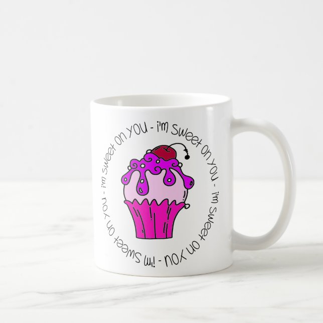 Taza De Café Soy dulce contigo Valentine (Derecha)