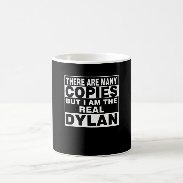 Taza De Café Soy Dylan Gracioso Regalo Personal Personalizado (Centro)