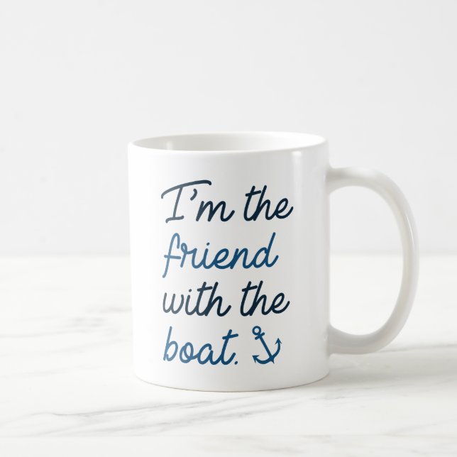 Taza De Café Soy El Amigo Con El Barco (Derecha)