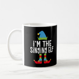 Taza De Café Soy el cantante Elf T-Shirt que coordina Navidades