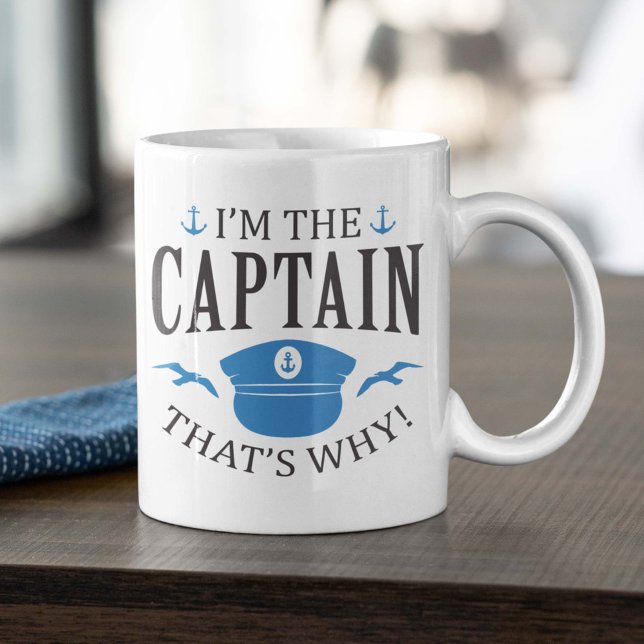 Taza De Café Soy el capitán (funny captain mug)