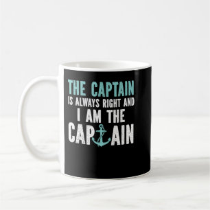 Taza De Café Soy El Capitán Que Siempre Tengo Razón