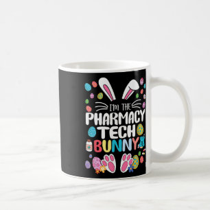 Taza De Café Soy el conejo técnico de farmacia divertido orejas