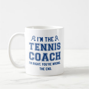 Taza De Café Soy el entrenador de tenis