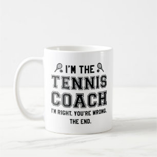 Taza De Café Soy el entrenador de tenis
