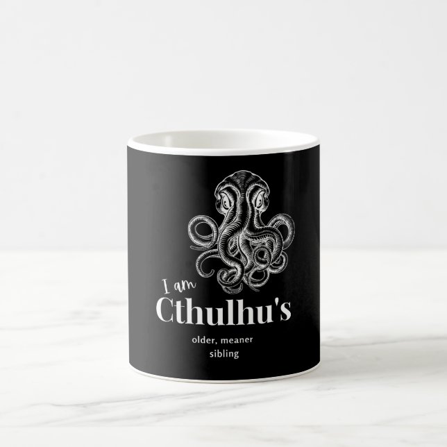 Taza De Café Soy el hermano mayor y más significativo de Cthulh (Centro)
